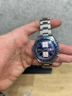 Seiko Kakume Blue Chronograph Automatic Watch 6138-0030 Vintage JDM