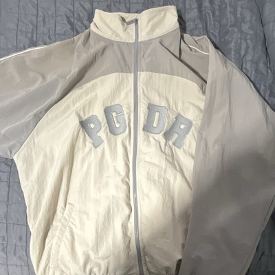 Pegador Herren Windbreaker Jacke Weiß/Grau