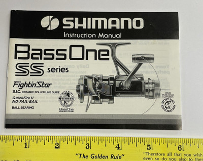 Shimano Bass One SS Series Fishing Manual - Parts List | eBay