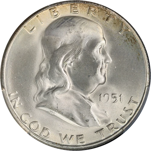 1951-S Franklin Half Dollar PCGS MS65 FBL Nice Eye Appeal Strong Strike