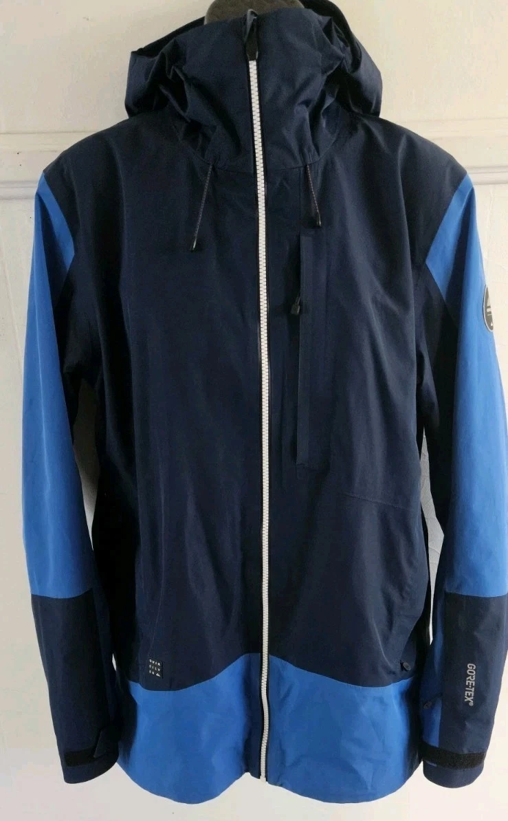 Quiksilver Forever 2L GORE-TEX Snow Jacket Mens Sz Med | 175/92 In Blue - EUC
