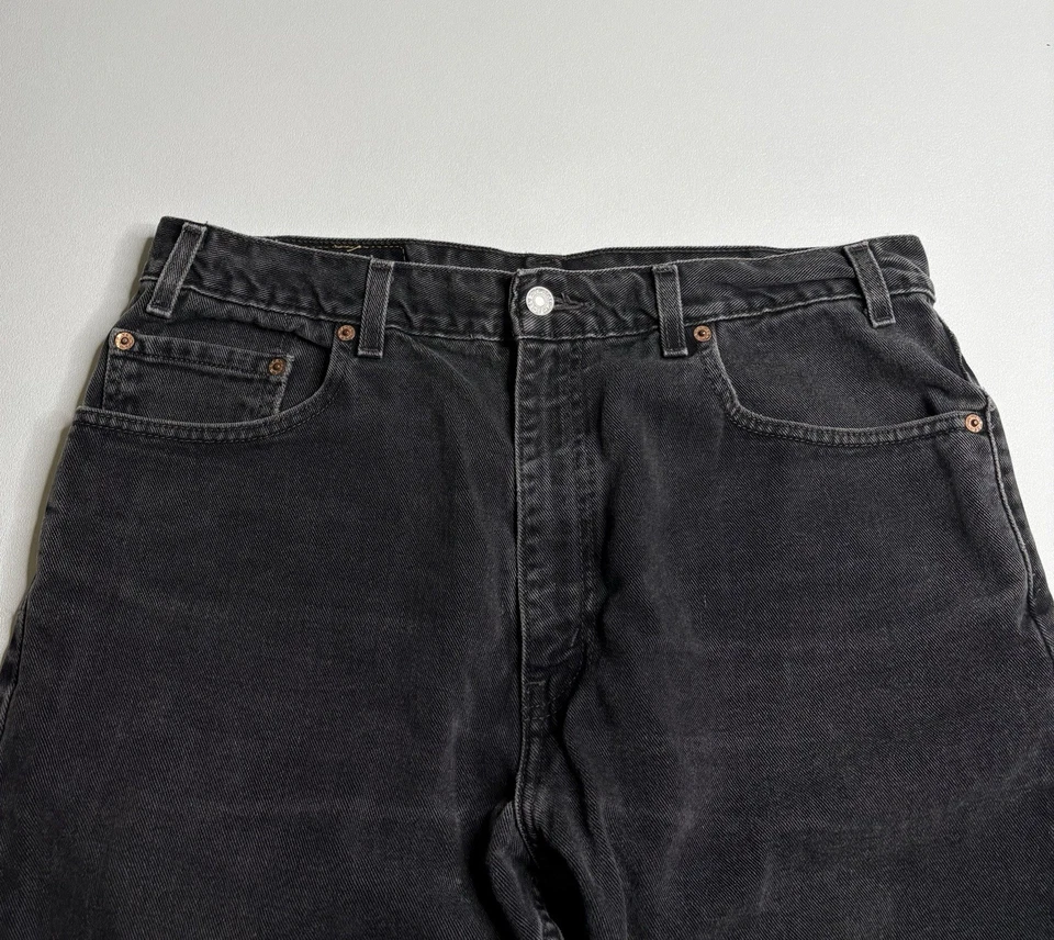 VTG Levi’s 505 Zip Fly Regular Fit Straight Leg Blue Denim Jeans Size 36 x 29 - Image 2 of 4