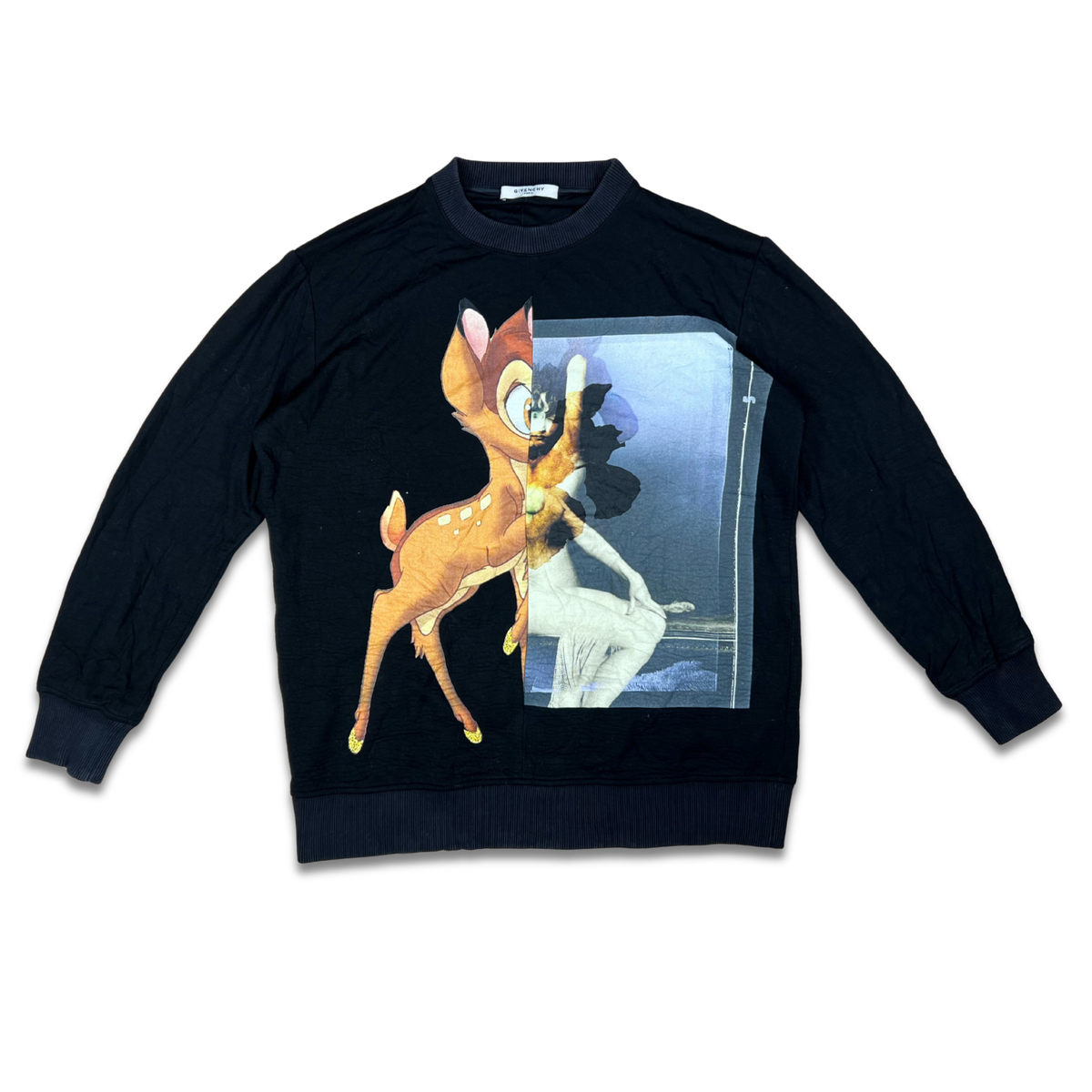 Givenchy Bambi Collage Sweatshirt XS Black Disney Graphic Rare | eBay