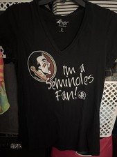 4her By Carl Banks T-Shirt Womens S Black Florida State Seminoles FSU