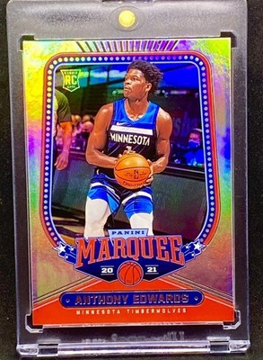 Anthony Edwards RARE ROOKIE RC HOLO FOIL REFRACTOR SSP INVESTMENT CARD MVP