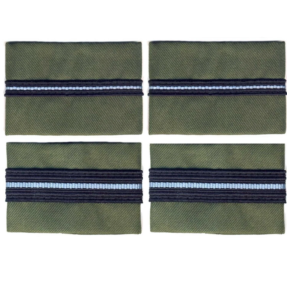 Royal Air Force Officer Rank Slides Olive Green - Image 1 of 1