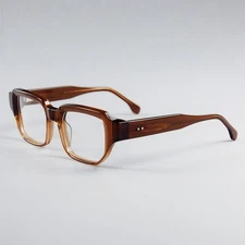 Square Acetate Eyeglasses Frames Wide Rim Fashion Trend Men Women Glasses