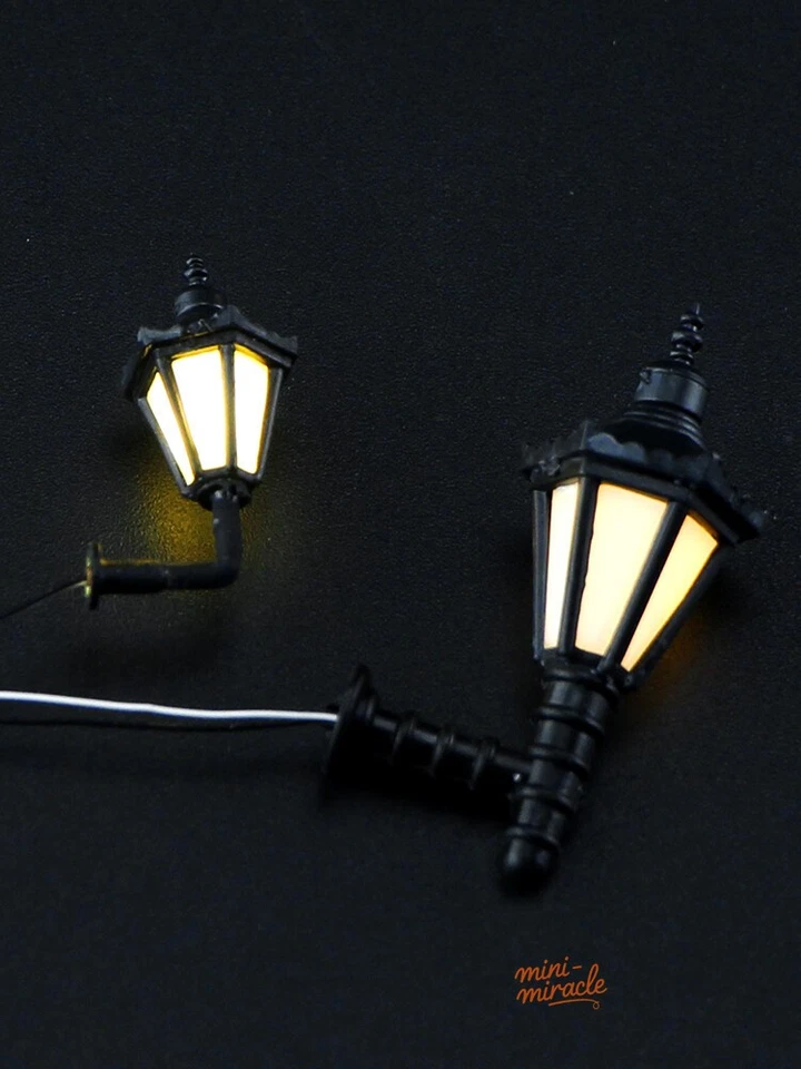 2PC 1:25 1:50 1:100 Scale Miniatures Wall Lamps Street Lighting Sand Table Model - Image 3 of 4