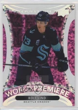 2021-22 Upper Deck Ovation World Premiere Pink /49 Kole Lind #WP-28 Rookie RC