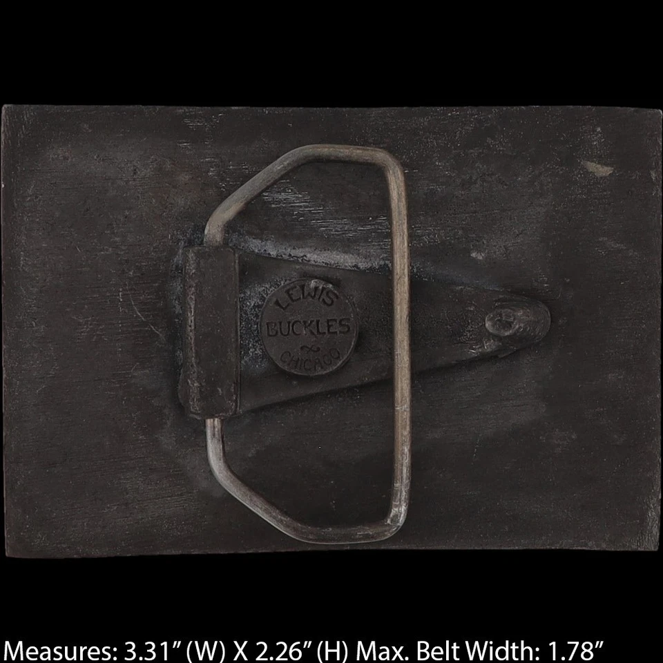 Las Vegas Nevada Burdel Casino Juego Jugador Divertido Años 70 Vintage Hebilla de Cinturón Foto 4 de 4