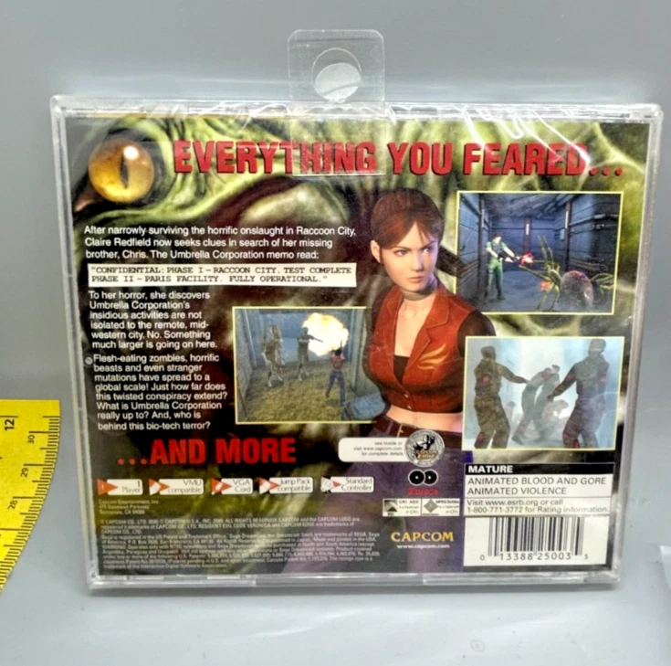Resident Evil Code Veronica Sega Dreamcast SEALED NEW CIB NIB Unused - Image 2 of 4