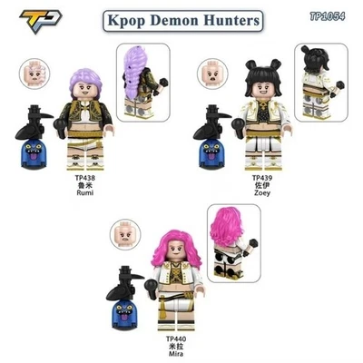 Custom Lego Final Kpop Demon Hunters Anime Film Super Hero 3 X Mini figures Toy