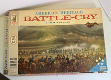 1961 Milton Bradley American Heritage BATTLE-CRY Civil War Game Complete