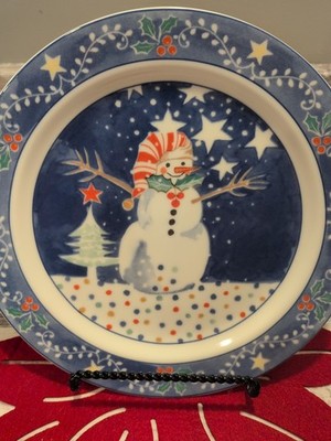  Noritake Epoch  MR SNOWMAN  Christmas or holiday Dinner Plate 10 3/4''