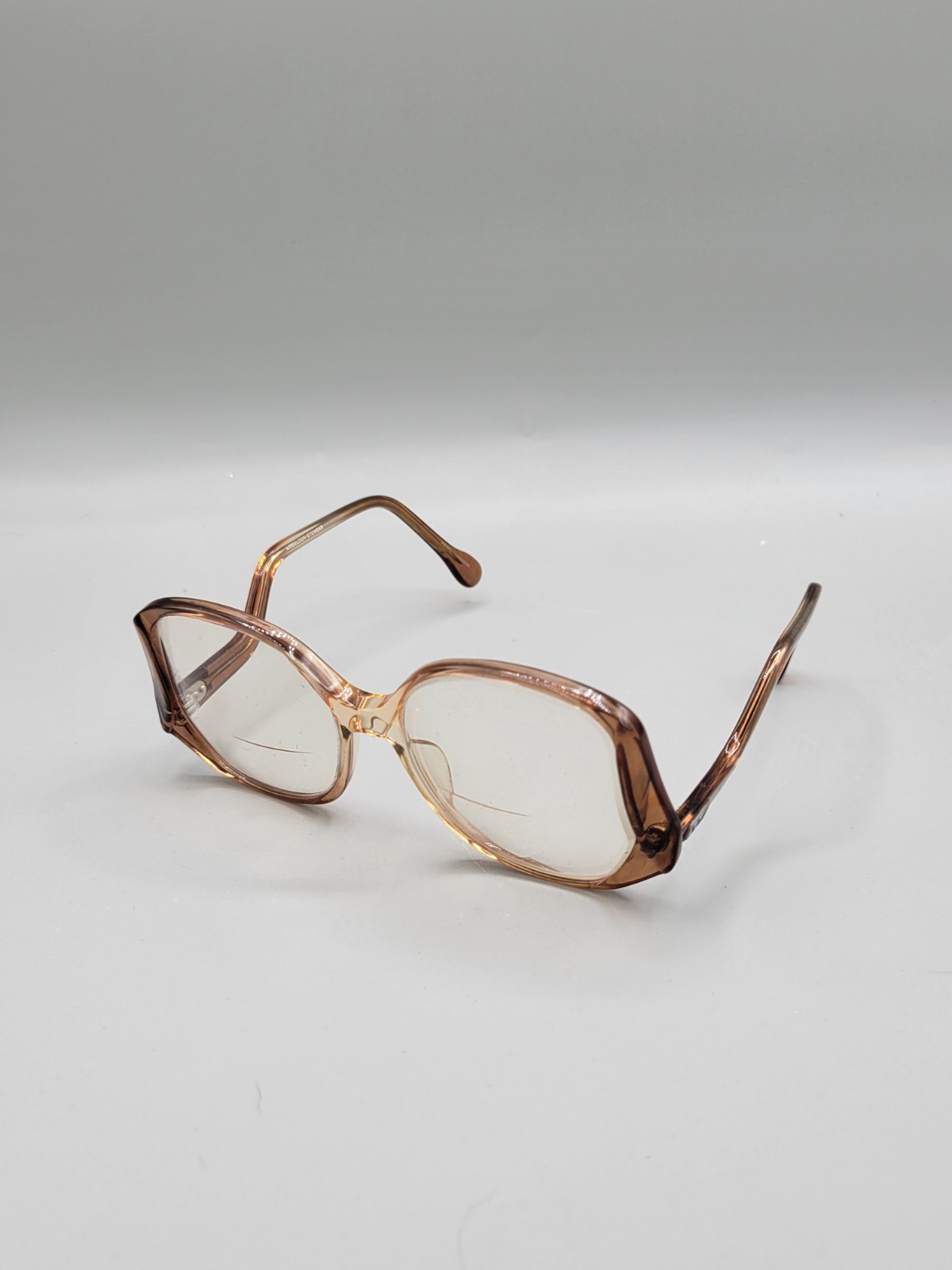 Vintage 70s 80s Oversized Wimbledon June-1 Retro Drop Arm Eyeglass Frames