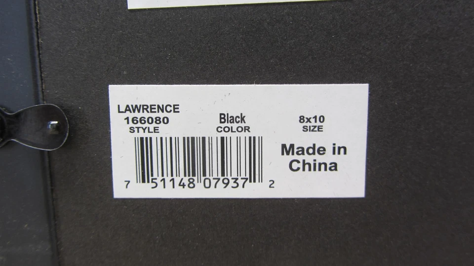 Lawrence 8x10 Pro negro con marco de caja de sombra de lino negro Foto 4 de 4