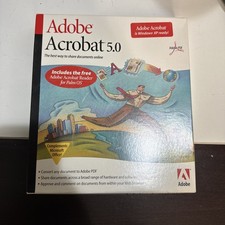 Adobe Acrobat 5.0 Windows XP New Sealed
