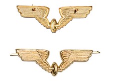 2x Bundesbahn Reichsbahn DB DR Flügelrad Mützenabzeichen 60 mm Schaffnermütze 