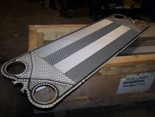 NEW 55" LONG X 16-3/4" WIDE HEAT EXCHANGER PLATE 4-1/2" HOLES WITH GASKET 