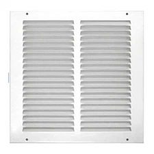 Zoro Select 4Mjn9 Return Air Grille , 16 X 16 , White , Steel