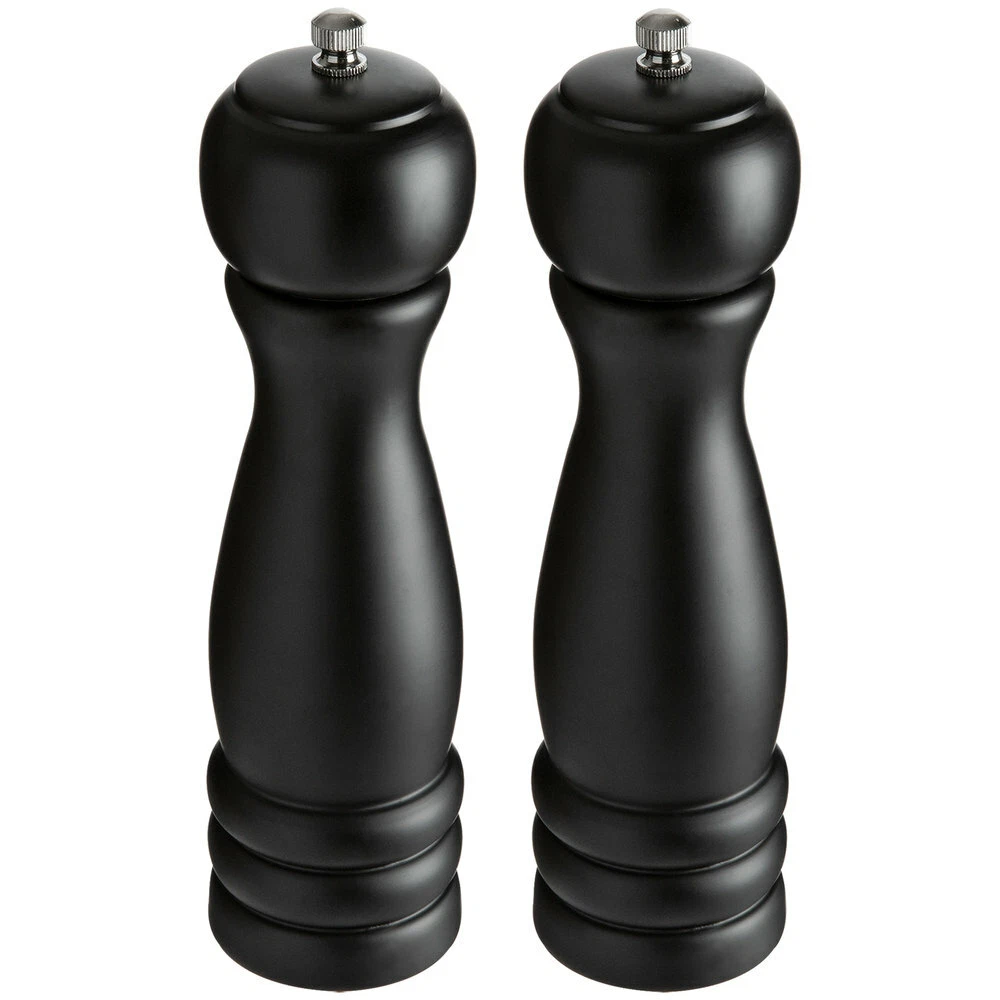 Choice 8" Wooden Salt / Pepper Mill - 2/Set (select color below)