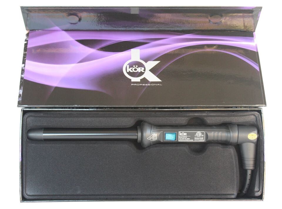 KOR 19MM BLACK TOURMALINE CERAMIC BARREL HAIR CURLER 3 Year  display picture 3