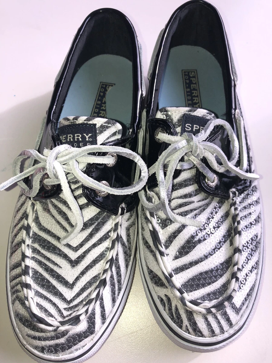 Sperry zebra hot sale print