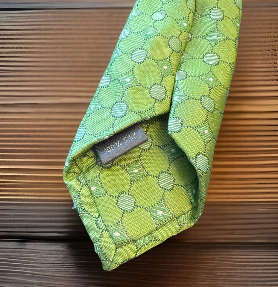 CORBATA COLECCIÓN FIRMA DANIEL CREMIEUX EDICIÓN LIMITADA 42/70 100% SEDA VERDE Foto 4 de 4