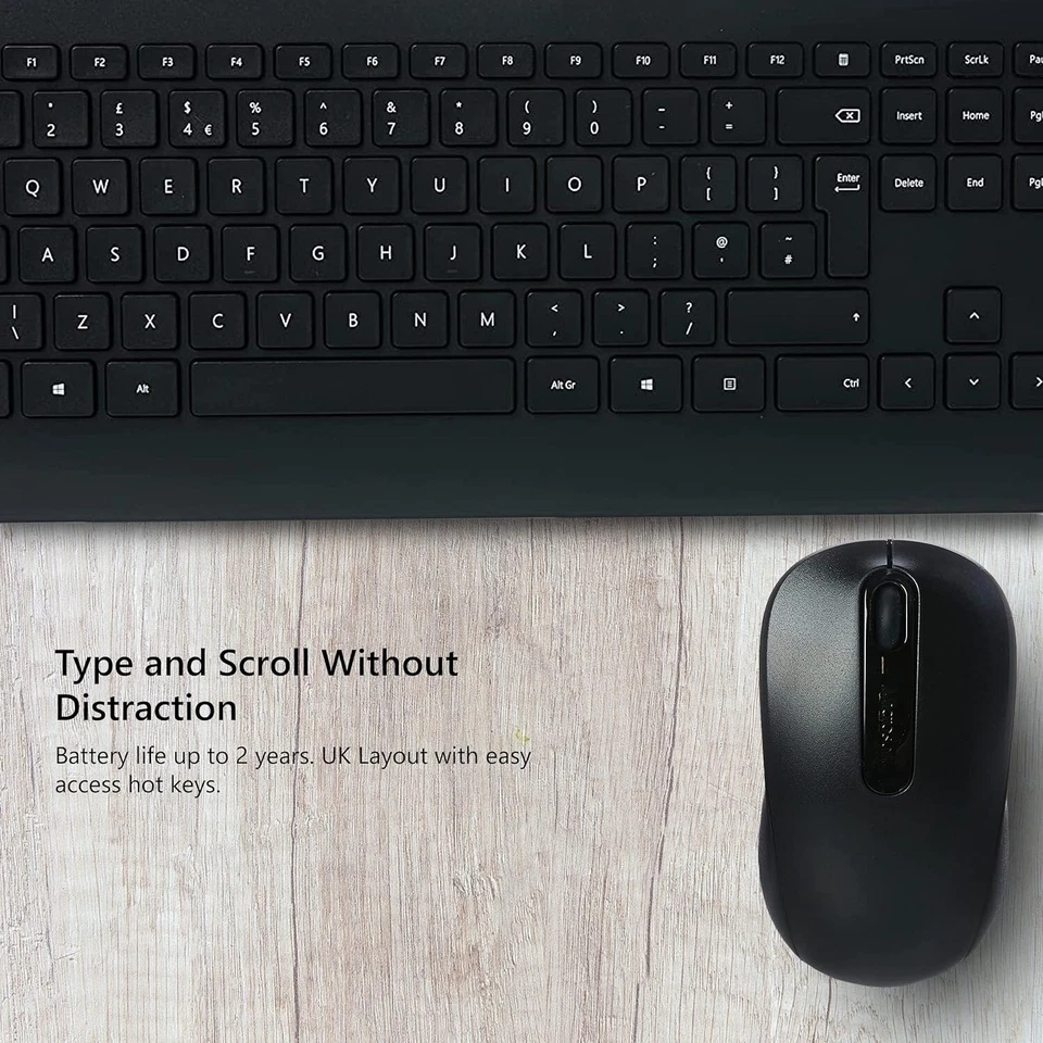 Microsoft PT3-00013 Wireless 900 Desktop Keyboard and Mice Italian Layout QWERTY - Image 4 of 4