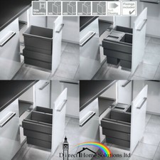 Hailo Cargo Synchro Kitchen Pull Out Waste Bin, Single / Double / Triple Bins