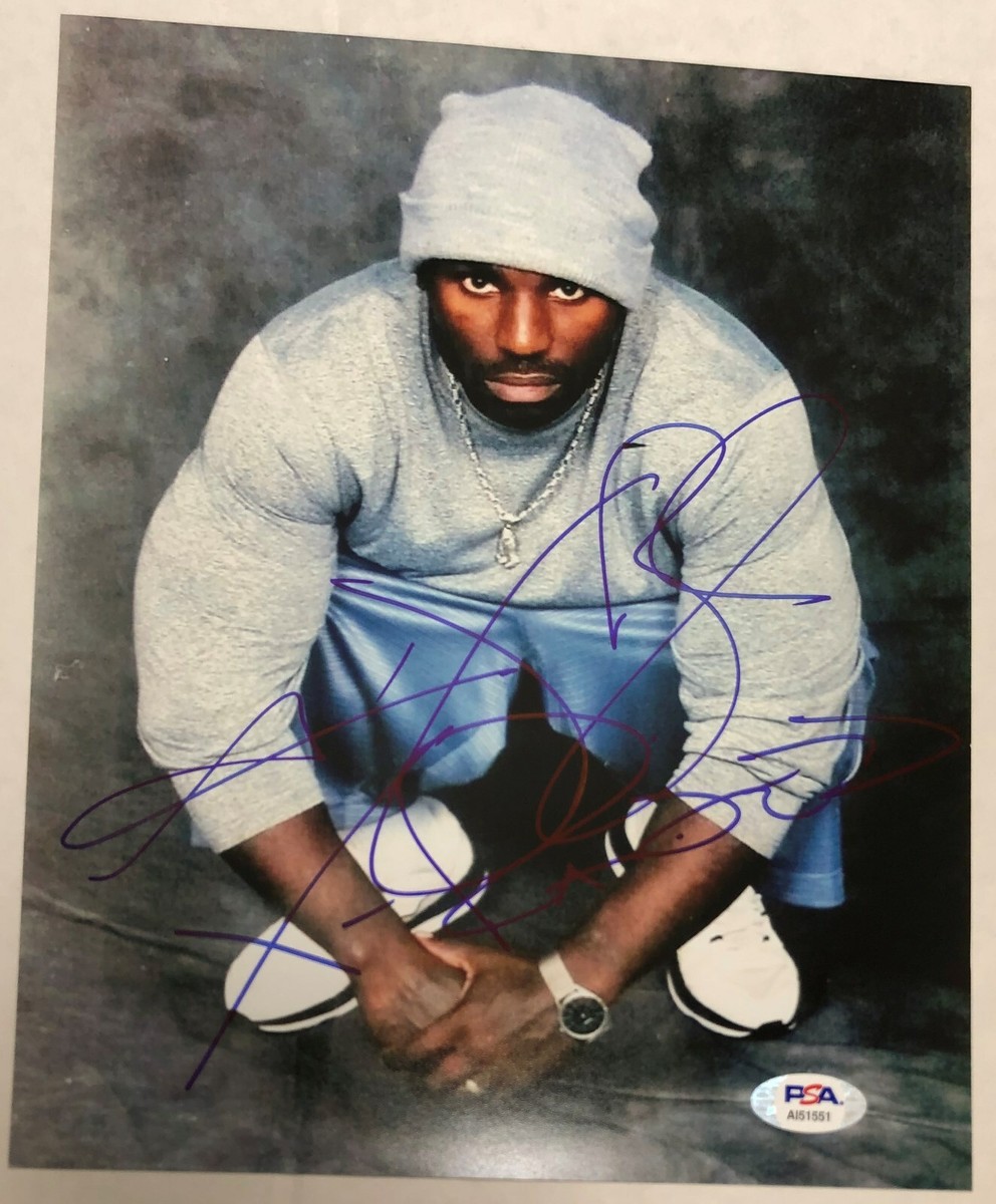 X-Raided Autograph 8x10 Rap Bay Area Legend Authentic PSA Hip Hop