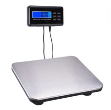 660lbs LCD AC Digital Floor Bench Scale Postal Platform Shipping 300KG Weigh