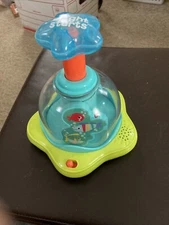 SPINNING TOP WITH MUSIC AND BUBBLING SOUNDS WORKS GOOD.