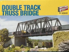 DOUBLE TRUCK TRUSS STEEL GIRDER BRIDGE N Scale PLASTIC KIT 933-3242 - NEW - OOP