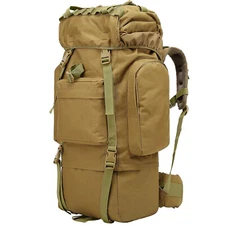 65L Large Military Tactical Backpack for Men Camping Hiking Waterproof Backpack