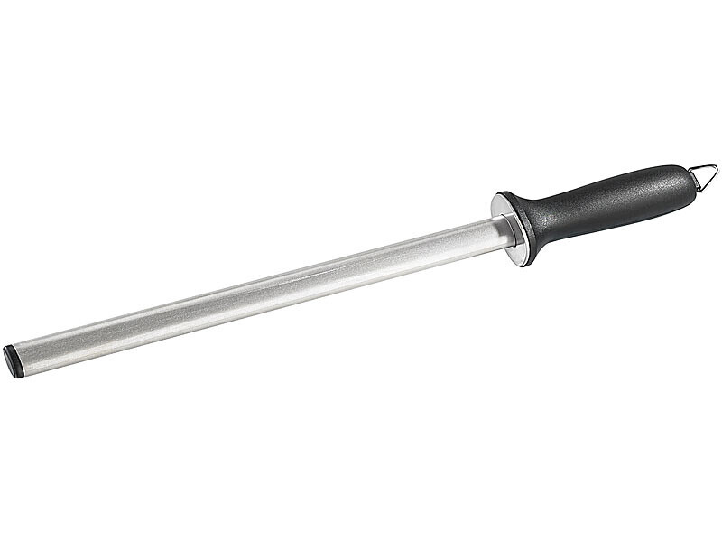 Fusil a aiguiser diamant de 25cm avec manche ergonomique haute densite