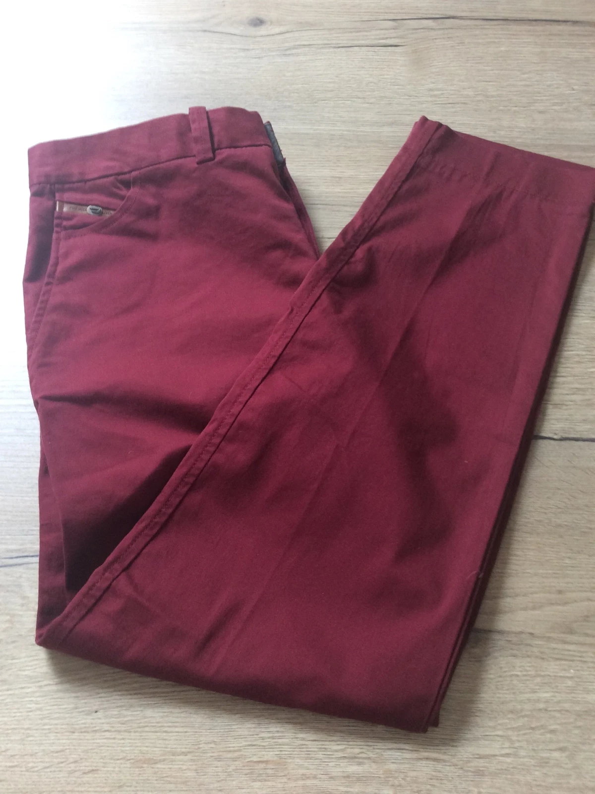 Deisel Brushed Red Cotton Trousers Chinos 31/32
