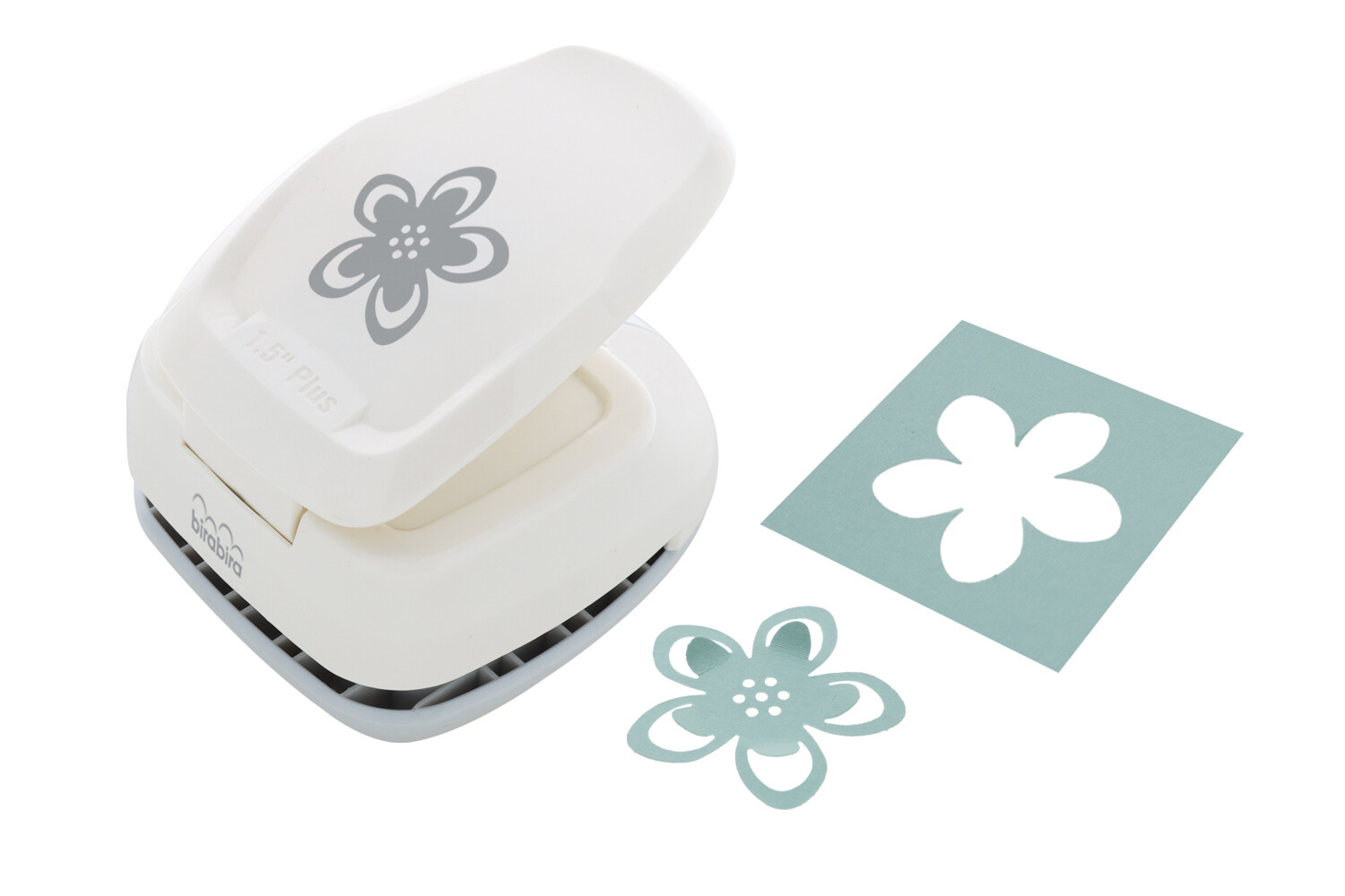 Bira Craft 1 5/8 inch Flower Silhouette Craft Lever Punch For Scrapbooking 