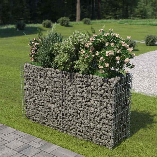 180x50x100 cm Garden Plant Flower Raised Bed Gabion Boarder Mesh Wire Fence Cage