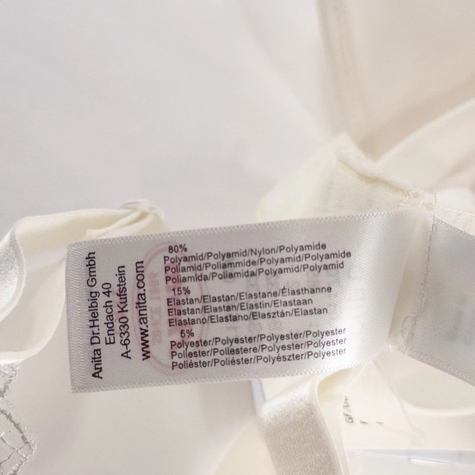 Sujetador Anita Care Post Mastectomía 32C Blanco Stella Encaje Borde Bolsillos Internos Inalámbrico Foto 4 de 4