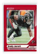 Grady Jarrett #163 2024 PANINI DONRUSS FALCONS RED PRESS PROOF