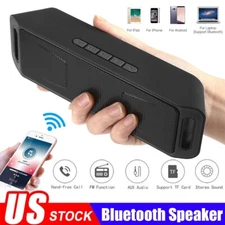 Bluetooth Wireless Portable Speaker Waterproof Stereo Bass USB TF FM Radio LOUD