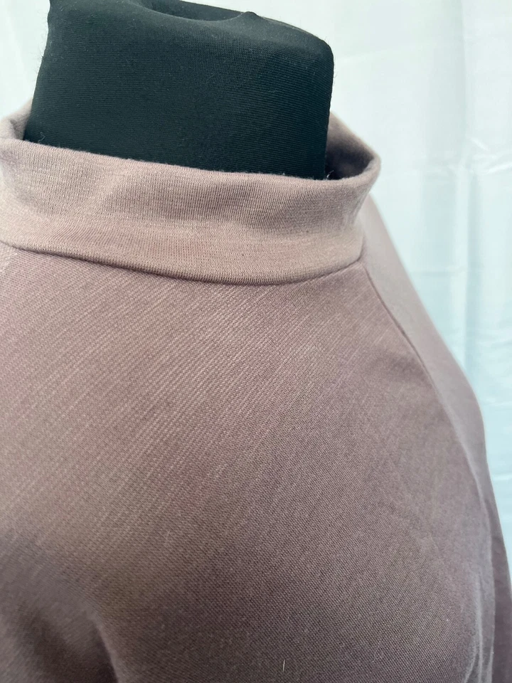 Nasty gal high neck top size 20 brown 3/4 sleeve polyester blend womens — 第 4/4 张图片