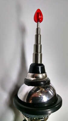 Hirschmann Style Red Tip Antenna Aerial fits Classic Porsche 356 Mercedes 190SL