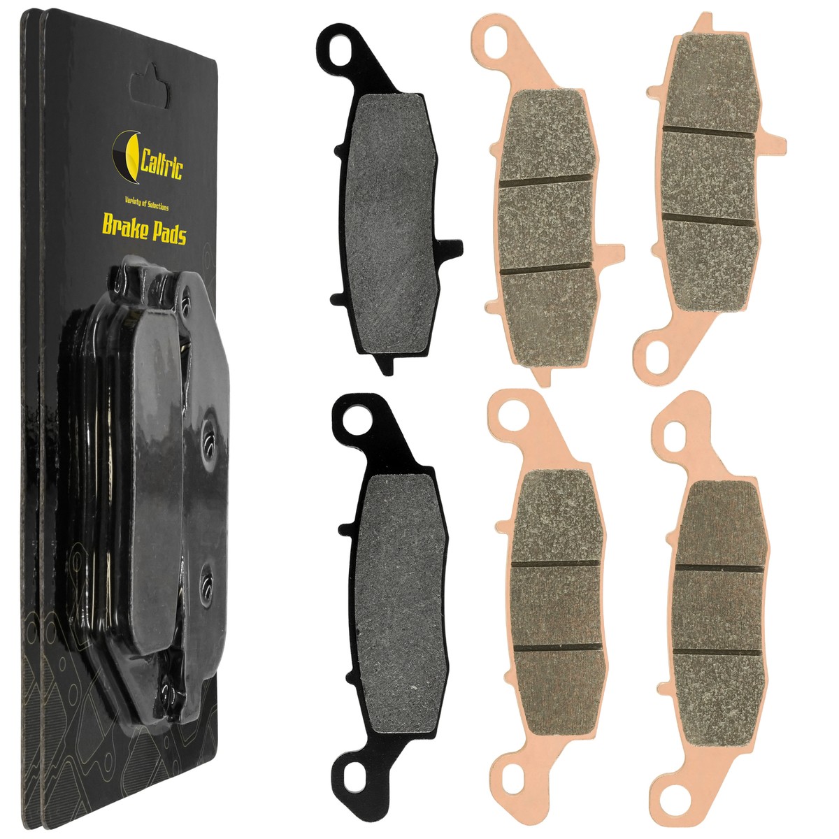 Caltric Rear Brake Pads For Kawasaki Vulcan 1500 & Suzuki Boulevard - Perfect Fit For Multiple Motorcycle Models