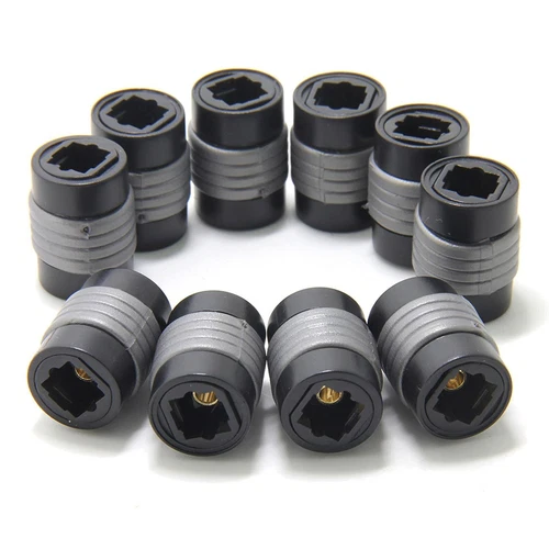 TosLink Optical Coupler Digital Audio Fiber Optic Female Extension Adapter, 10pc