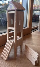 Angriffsturm, Belagerungsturm f&uuml;r Ritterburg aus Holz Massiv  Weihnacht Geschenk