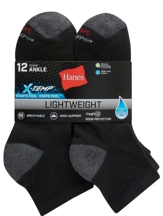 Calcetines Hanes Talla L Negro para Hombres