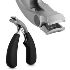 Upgraded Angled Head Large Mouth Nail Clipper for Seniors Thick Nails