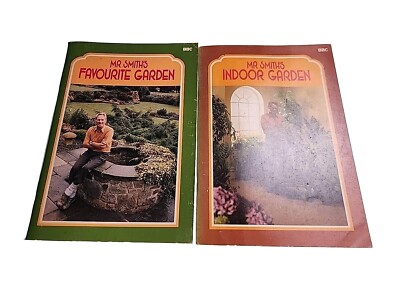 2x Mr Smiths Garden Paperback Book Lot Favourite Indoor